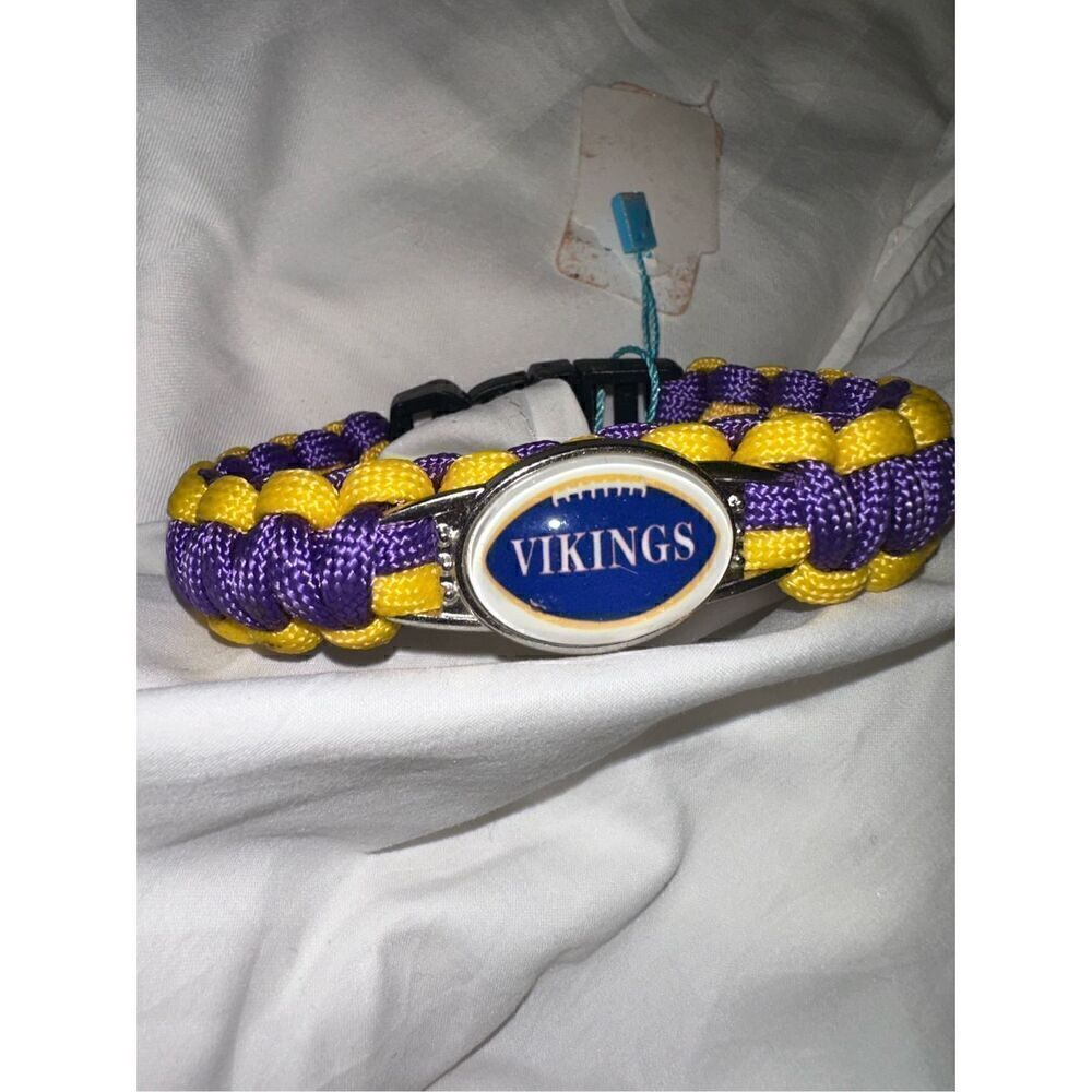 NFL Minnesota Vikings Woven Bracelet NIP